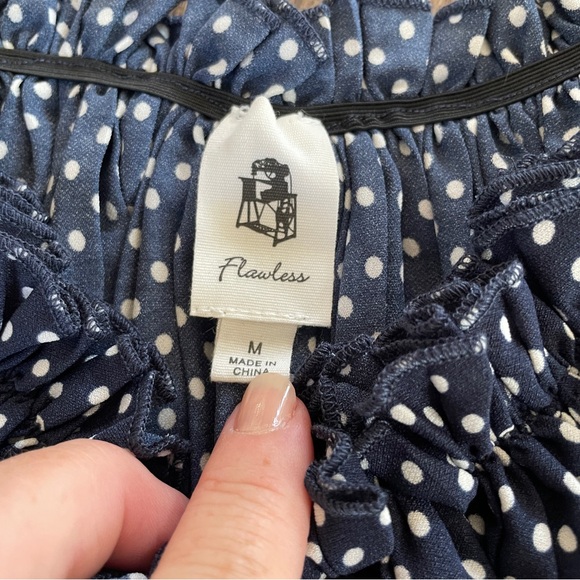 Anthropologie Flawless polka dot top M - Picture 2 of 6